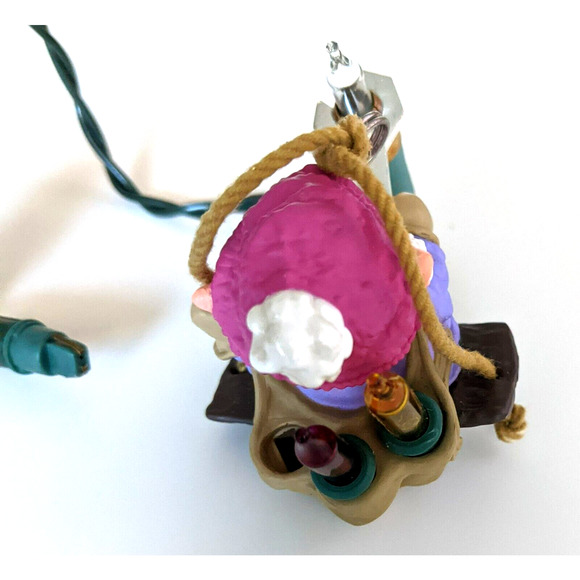 VTG Hallmark 1987 Keepsake Magic Ornament Lighted North Pole Power And L… - Picture 4 of 5